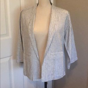 Eileen Fisher Ivory Short 3/4 Sleeve Jacket NWT